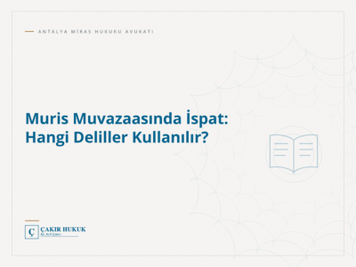 Muris Muvazaasında İspat: Hangi Deliller Kullanılır?